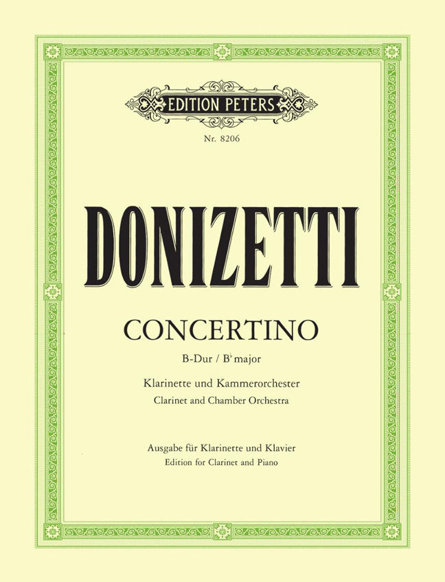 Donizetti Concertino Bb Clt&Pno PET