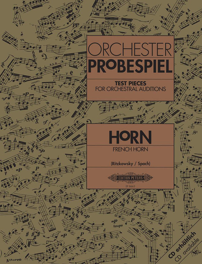 Test Pieces Orchestral Horn PET Ritzkow
