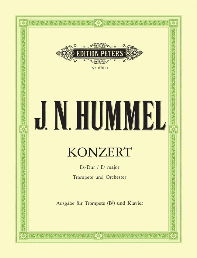 Hummel Tpt Concerto Eb maj Bb Tpt&Pno P