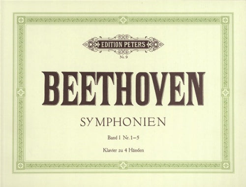 Beethoven Symphonies 1-5 Pno 4 Hands Bk