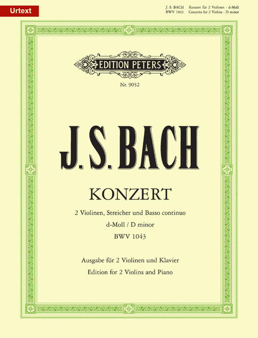 Bach Concerto for 2 vln D min BWV1043 P
