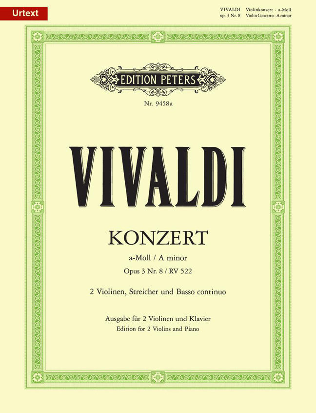 Vivaldi 2Vln Concerto a min Op3/8 PET R