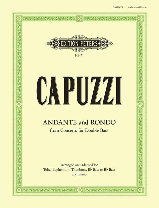 Capuzzi Andante & Rondo Tuba Peters