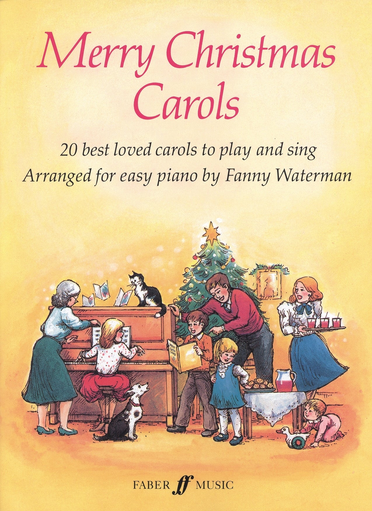 Merry Christmas Carols Piano Yellow