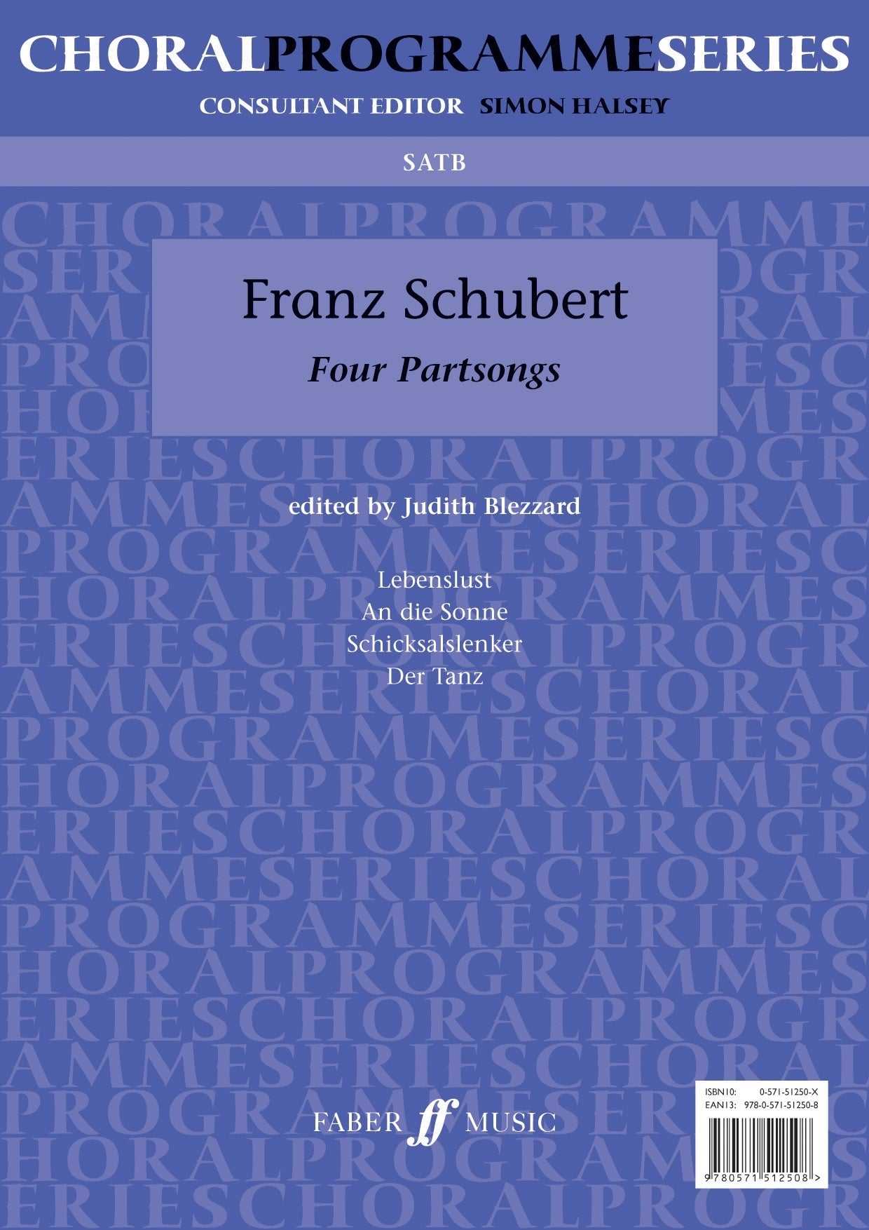 Schubert Four Partsongs SATB FM