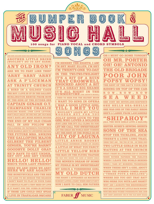 Bumper Book of Music Hall Songs PVG FM