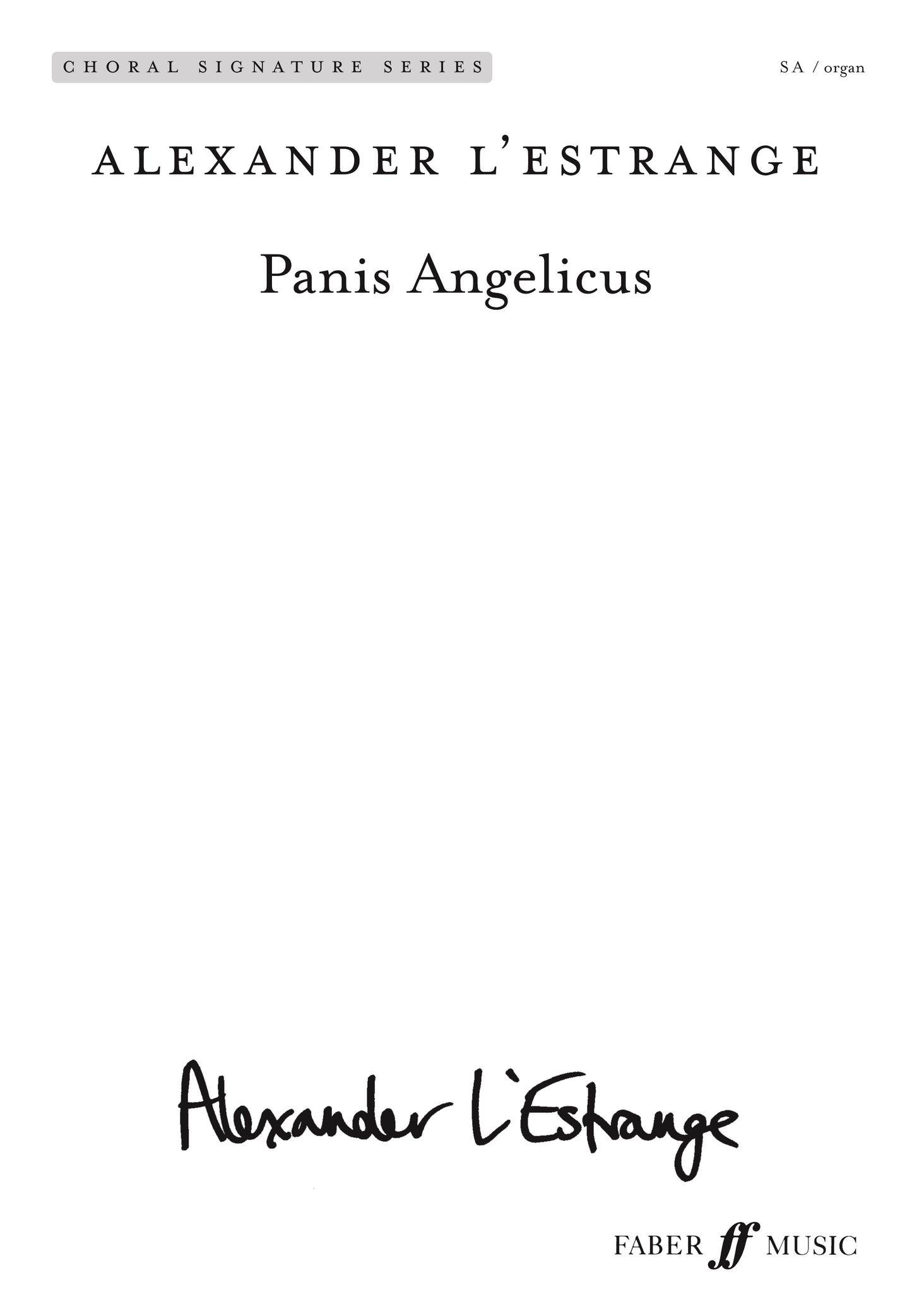 LEstrange Panis Angelicus SA FM
