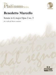 Marcello Sonata Gmaj Op2No5 Bk&CD Vln F
