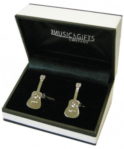 Cufflinks Acoustic Gtr Silverplated MG