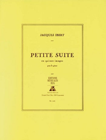 Ibert Petite Suite 15 Images Pno Editio