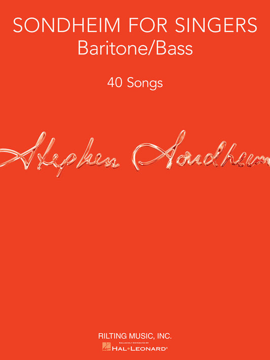 Sondheim for Singers Bari/Bass 40 Songs