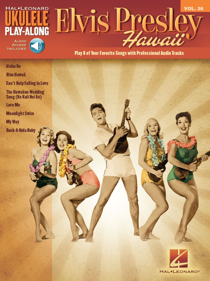 Elvis Presley Hawaii Uke Playalong Bk+A