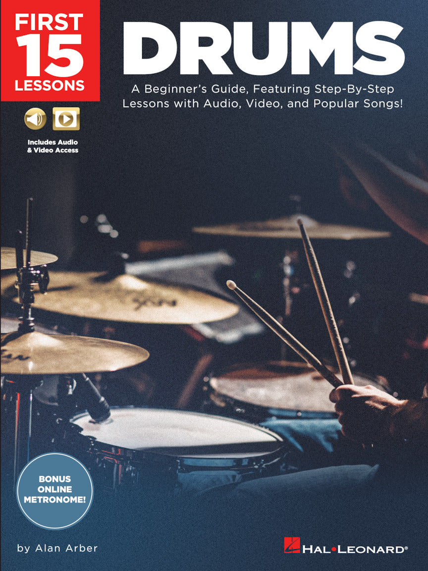 First 15 Lessons Drums Bk + Aud HL