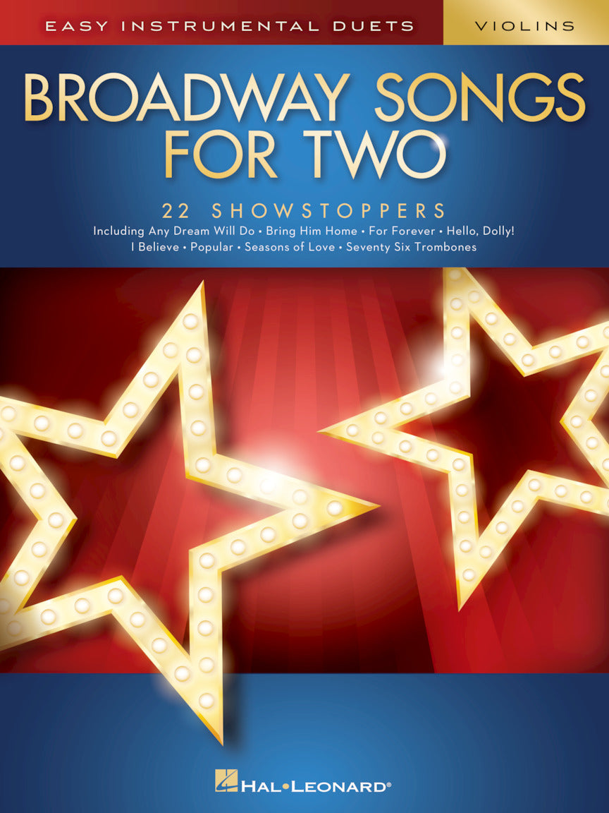 Broadway Songs For 2 Vln Duet HL Easy I