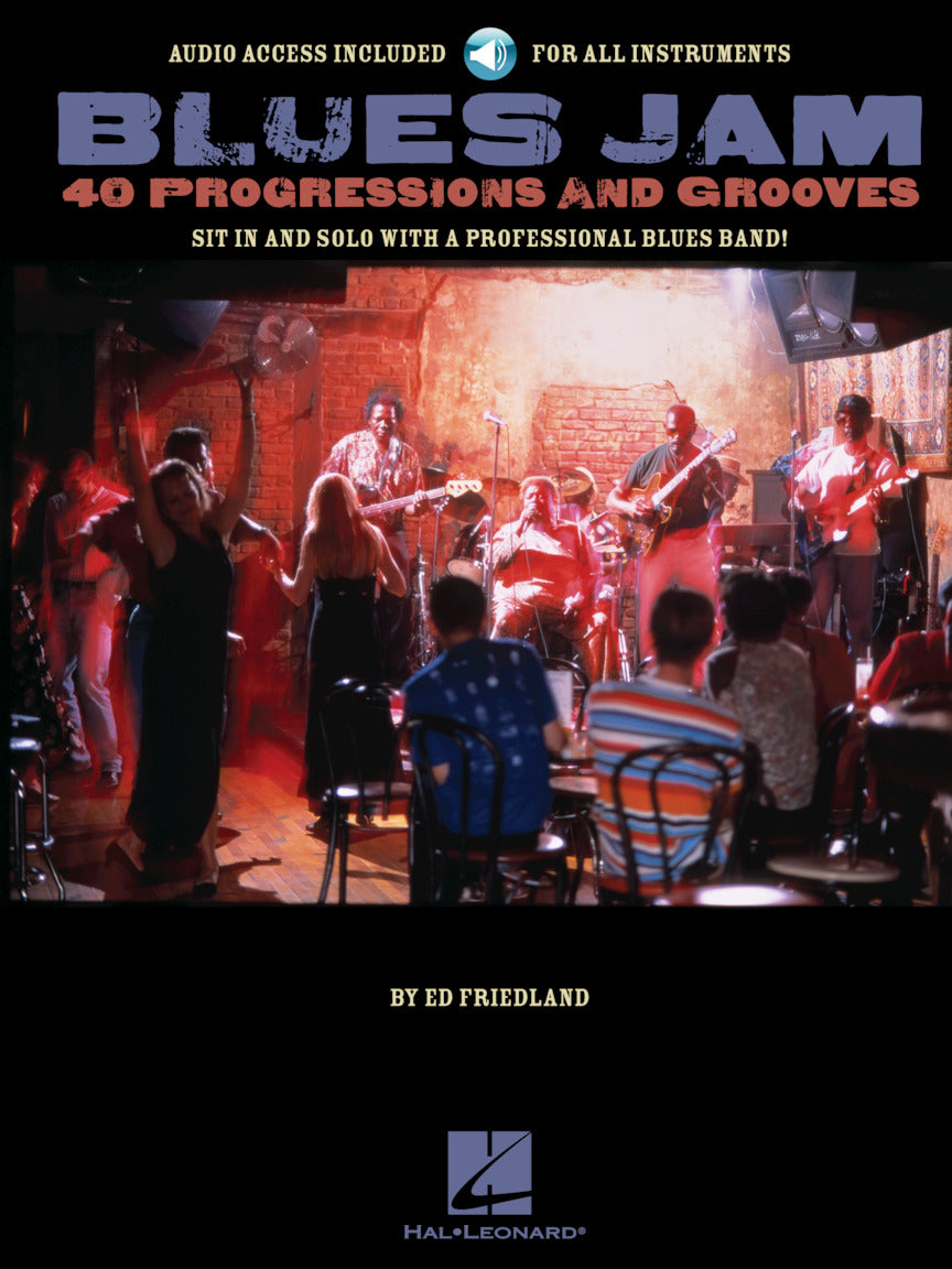 Jamtrax Blues 40 Prog Grooves BK/CD HL