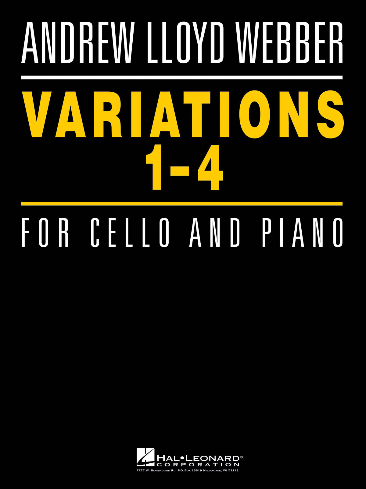 Andrew Lloyd Webber Variations1-4 Cello