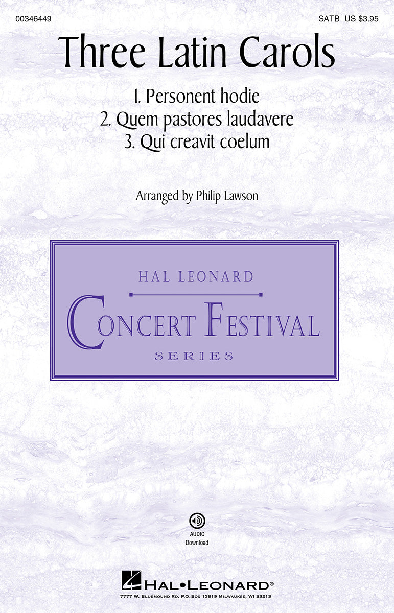 Three Latin Carols SATB and Pno HL arr