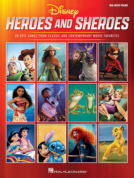Disney Heroes and Sheroes Big Note Pno