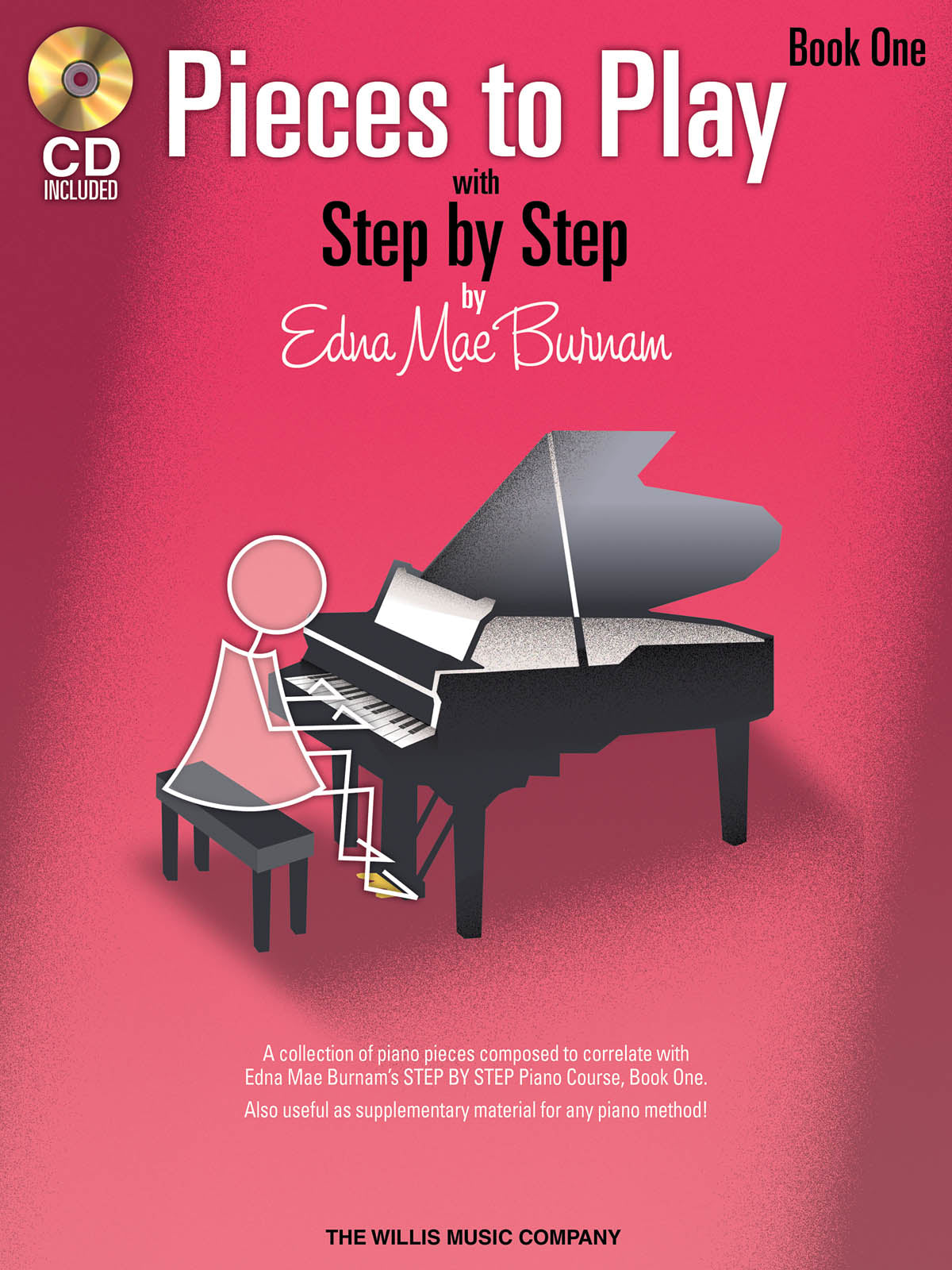Pieces to Play Bk1 Pno Burnam Pink Bk+C
