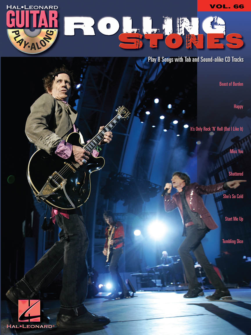 Rolling Stones Gtr Play Along+CD HL FM