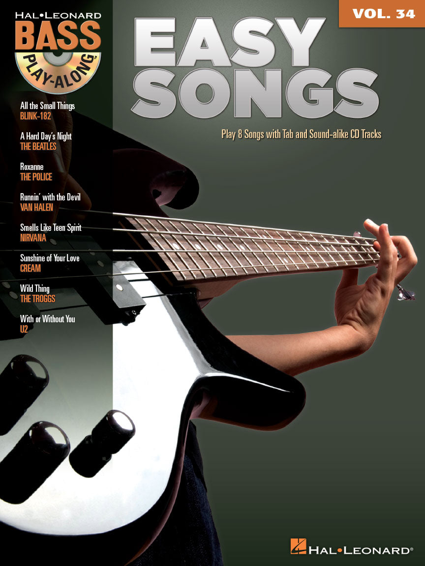 BPA Vol 34 Easy Songs Bass Gtr Bk+Aud A