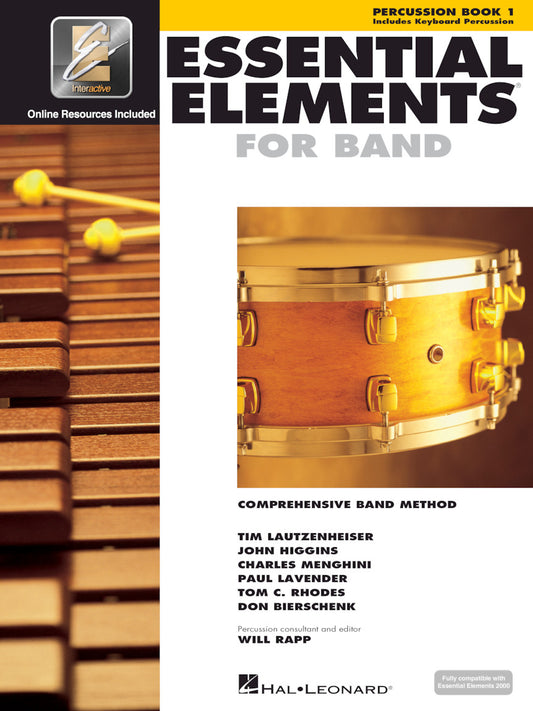 Essential Elements Percussion Bk1 2000+