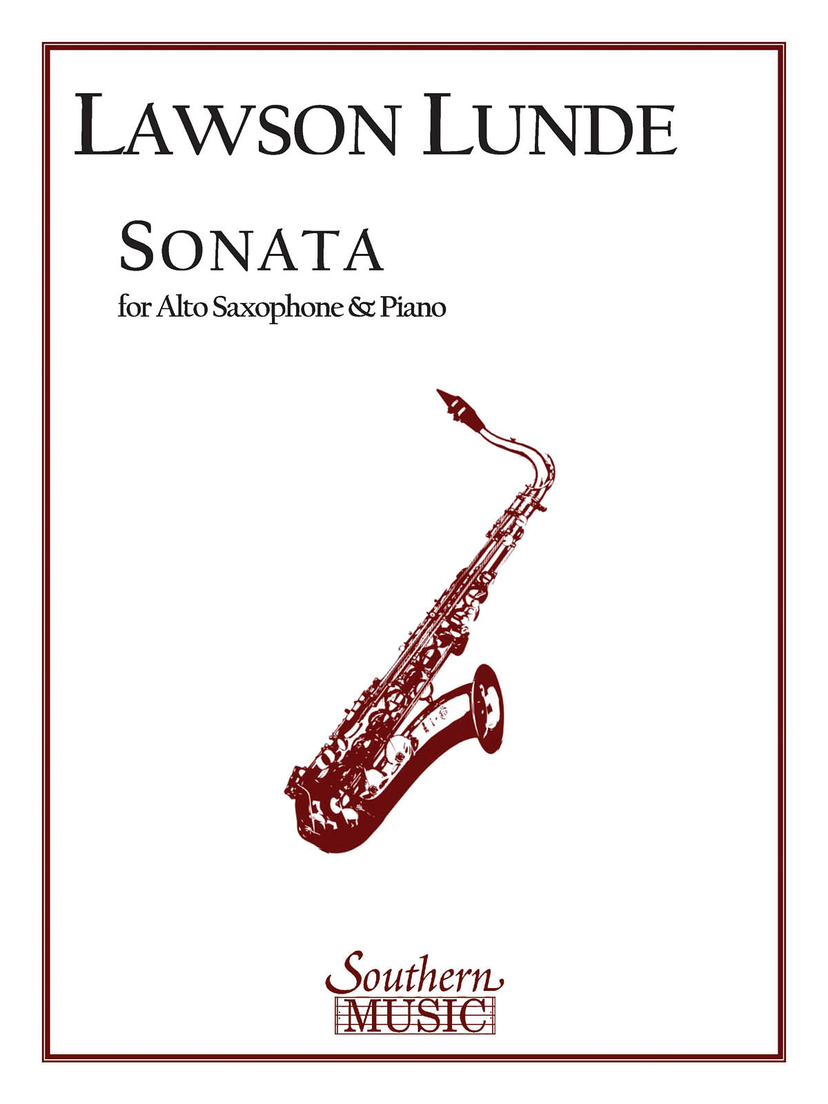 Lunde Sonata for Alto Sax+Pno Southern
