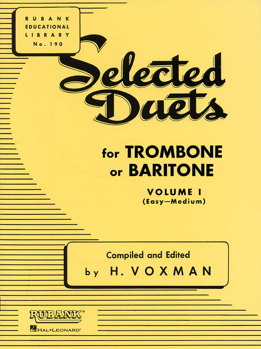 Selected Duets Tbn/Bari Vol1 Voxman HL