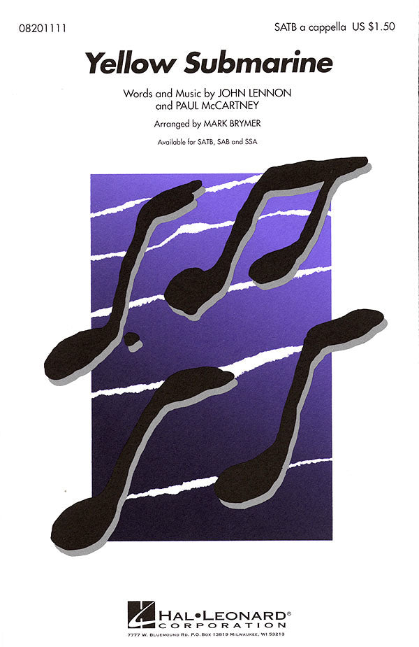 Yellow Submarine SATB Brymer HL
