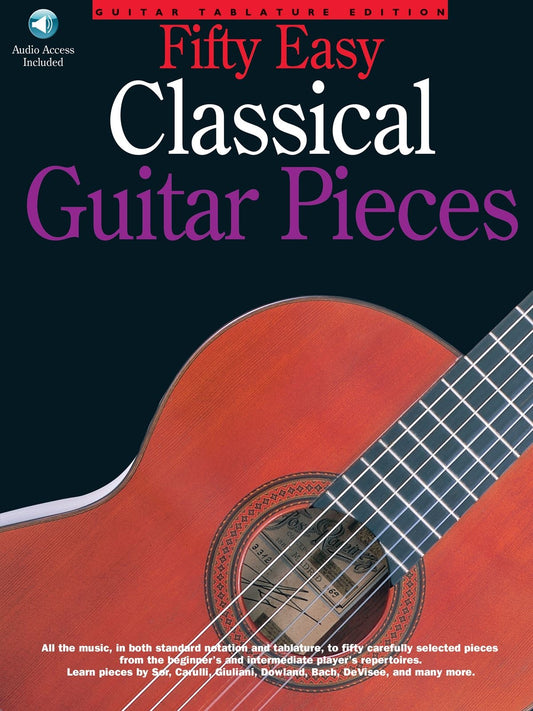 Fifty Easy Classical Gtr Pieces Bk&CD