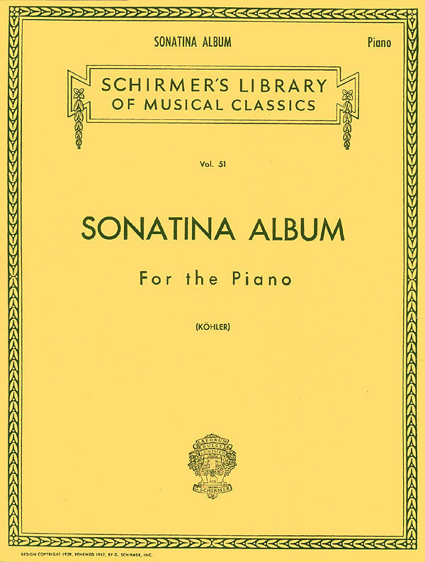 Sonatina Album Pno GS Vol51 Kohler