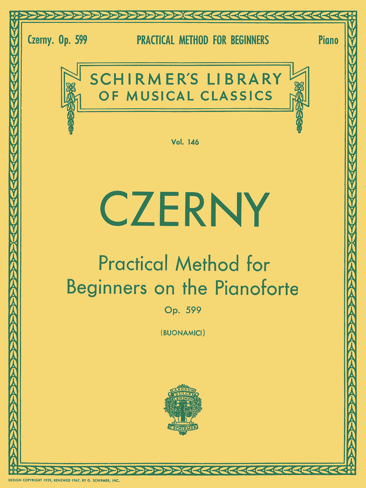 Czerny Practical Method Beginners Op599
