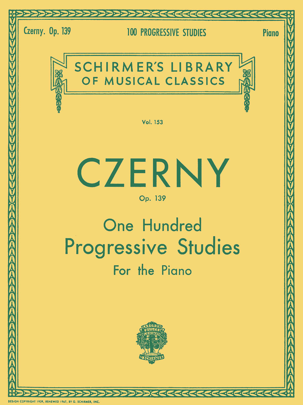 Czerny 100 Progressive Studies Op139 GS