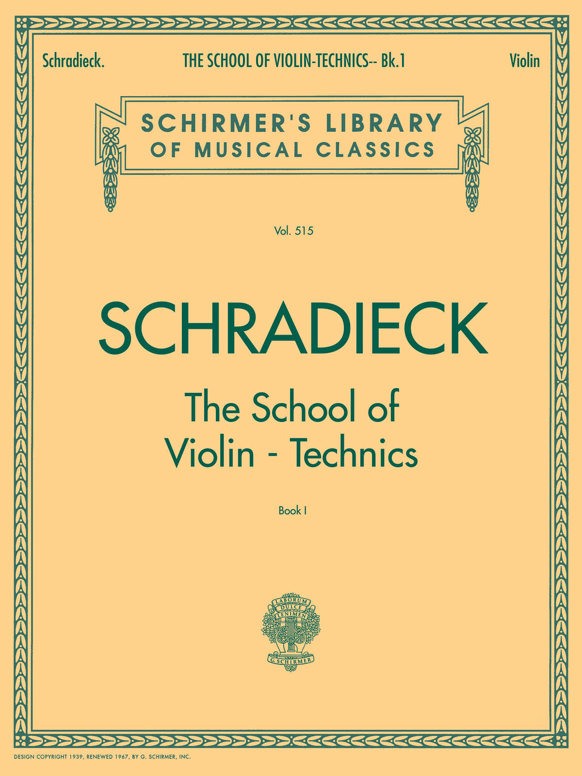 Schradieck Sch Vln Technics Bk1 Dxtrtry