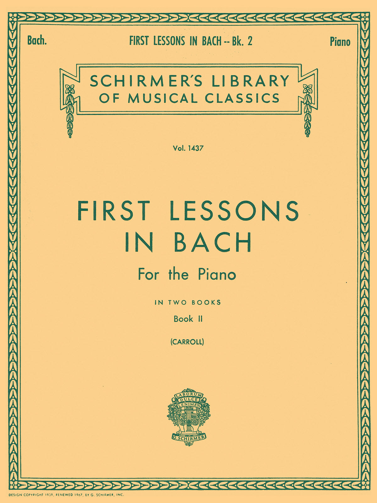 Bach First Lessons in Bach 2