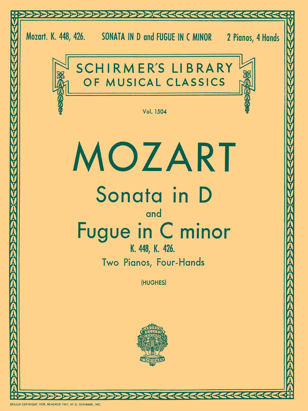 Mozart Sonata in D & Fugue in C 2 pnos