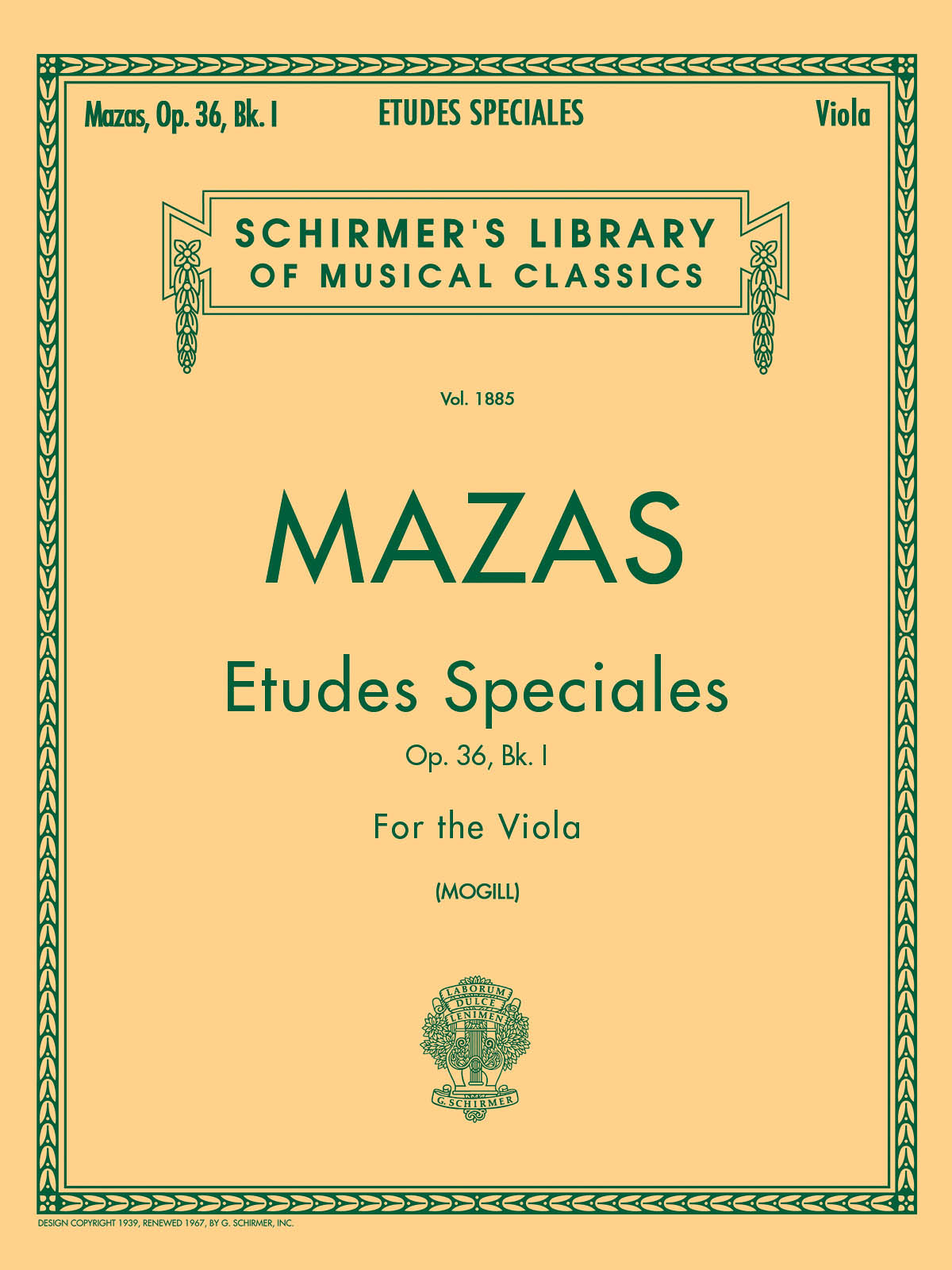 Mazas Etudes Speciales Op36 Bk1 Vla GS