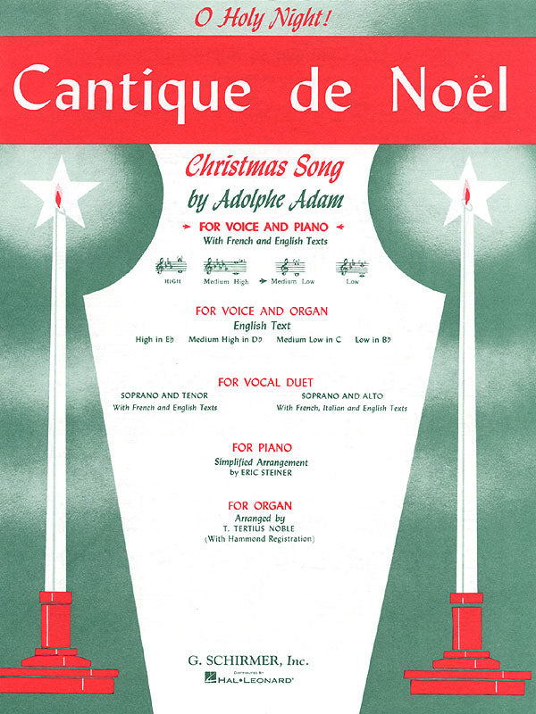 Cantique de Noel (O Holy Night)Voice+Pn