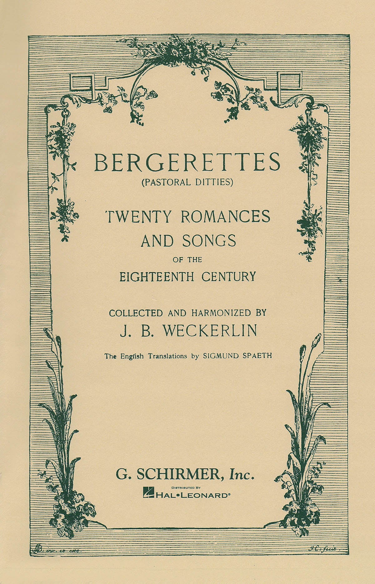 Bergerettes arr Weckerlin GS