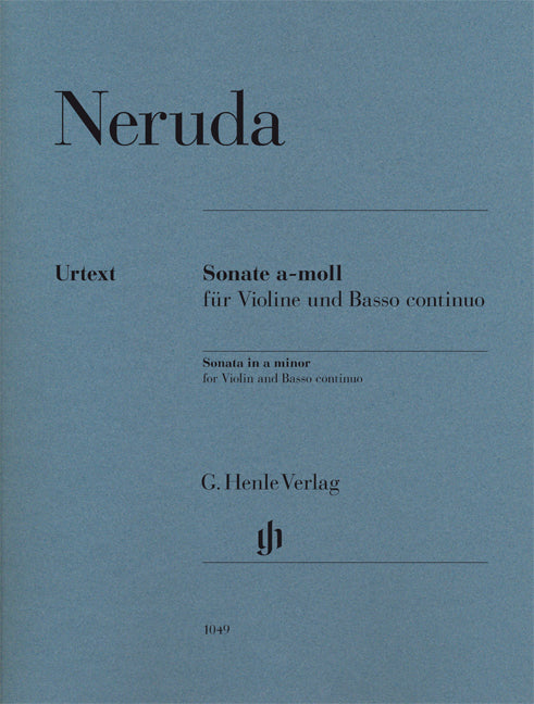Neruda Sonata Amin Vln&Basso Continuo H