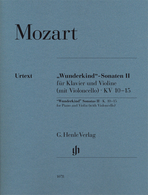 Mozart 'Wunderkind' Sonaten 2 Vln/Pno/V