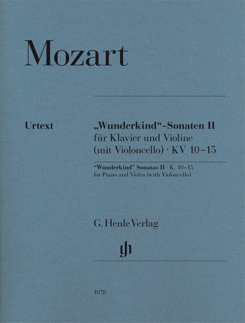 Mozart "Wunderkind" Sonaten 2 Vln/Pno/V