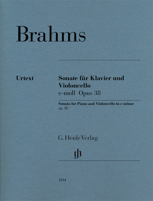 Brahms Cello Sonata Emin Op38 Vc&Pno HN