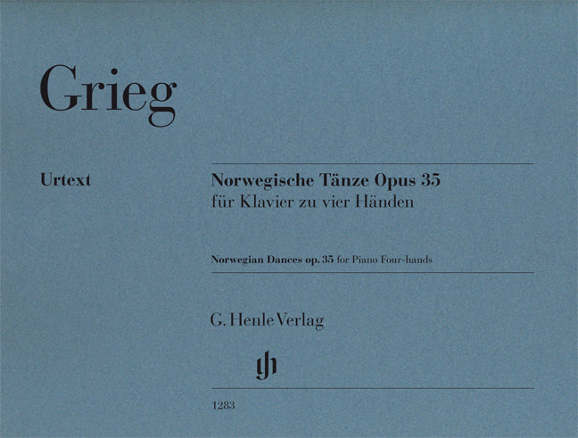 Grieg Norwegian Dances Op35 Pno Duet 4H