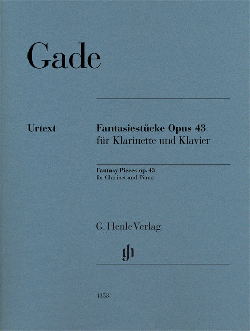 Gade Fantasy Pieces Op.43 Clt+Pno HN
