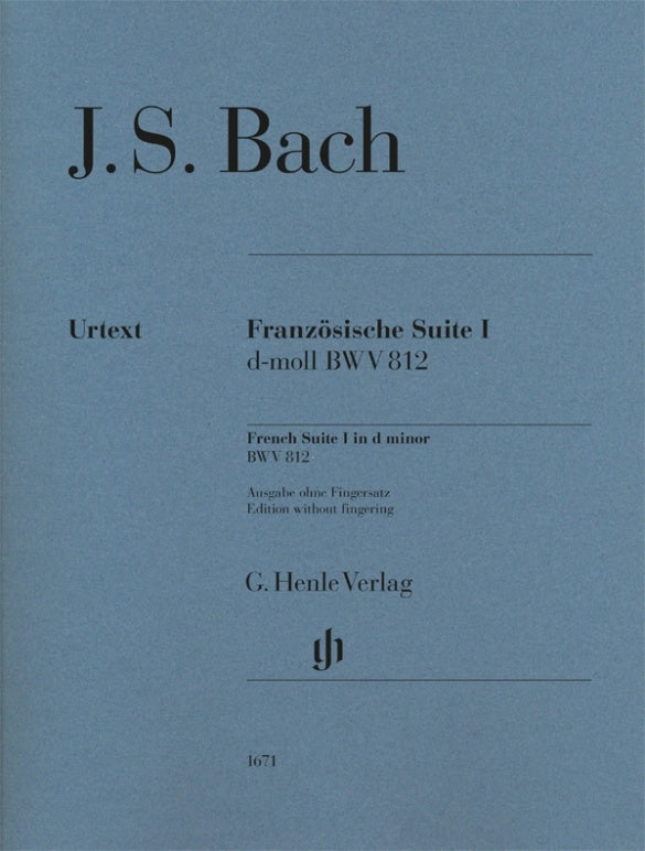 Bach French Suite 1 dmin HN BWV812