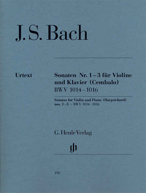 Bach Sonatas Vln No1-3 BWV1014-1016 HN