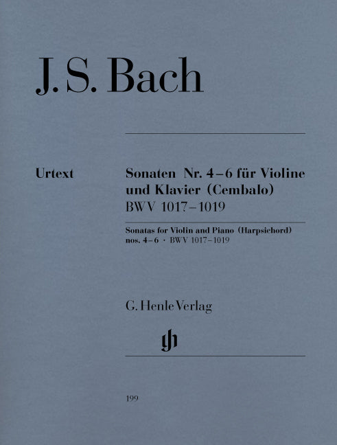Bach Sonatas 4-6 Vln&Pno