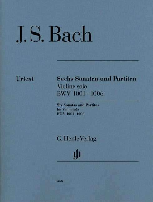 Bach 6 Sonatas & Partitas Vln HN356
