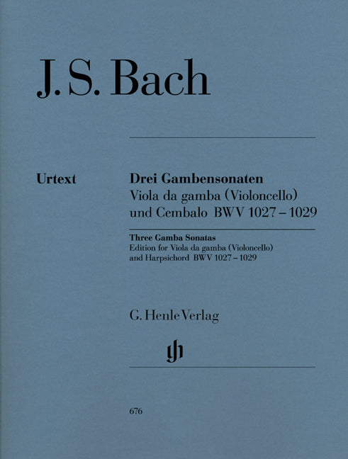 Bach 3 Gamba Sonatas (cello)BWV1027-102
